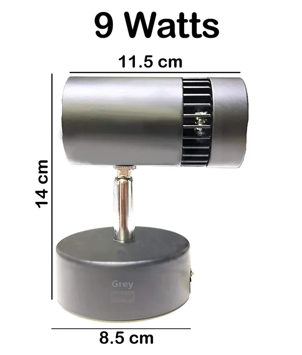 9W_LED_Wall_Spot_Light,_Focus_Light,_Black_Body,_(Cool_White,Aluminium)