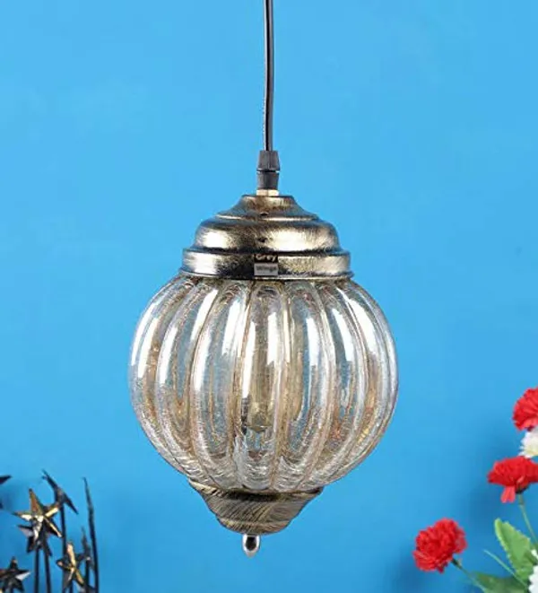 Melon_Hanging_Light_Lantern_Pendant_Lamp_-_Pack_of_1_(Color:Brass_Antique)