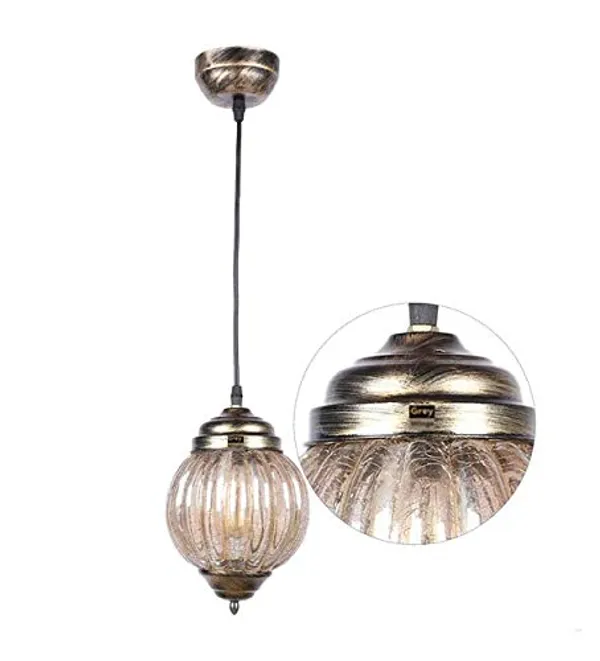 Melon_Hanging_Light_Lantern_Pendant_Lamp_-_Pack_of_1_(Color:Brass_Antique)