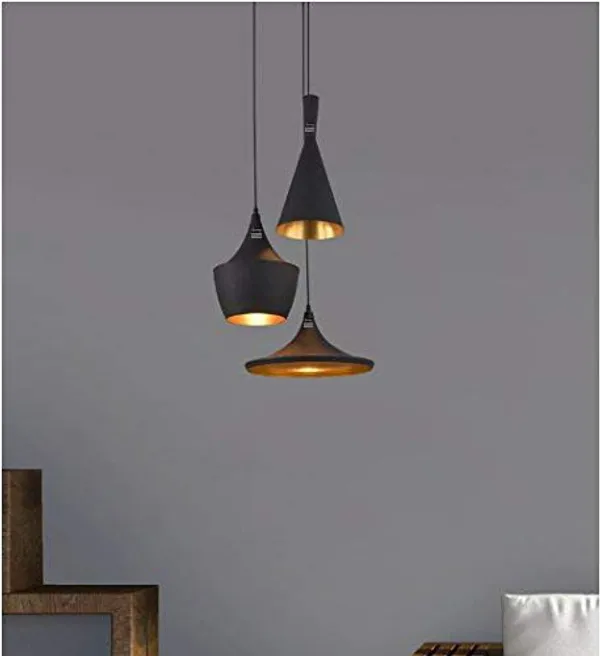 3_Lamp_Cluster_Pendant_Light,_Tulip_Cone_Disc-Aluminium,_Black_Texture