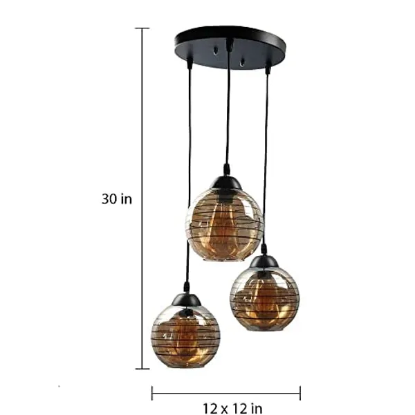 3_Lamp_Doom_Line_Luster_Glass_Designer_Cluster_Hanging_Chandelier_Light