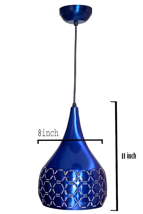 Metal_Cut_3_Light_Cluster_Hanging_Light_Ceiling_Pendant_Lamp,_Blue