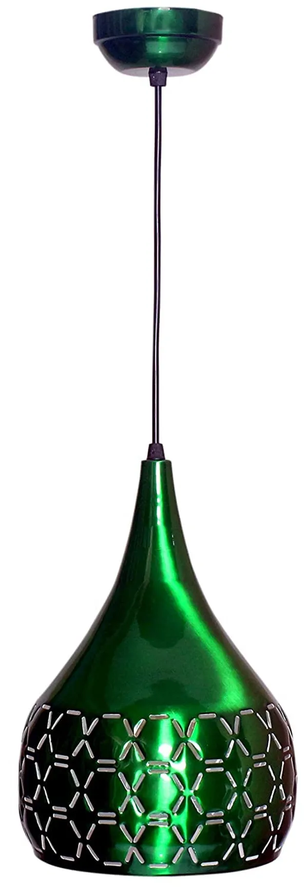 Metal_Cut_Hanging_Light_Ceiling_Pendant_Lamp,_Green_Pack_of_1