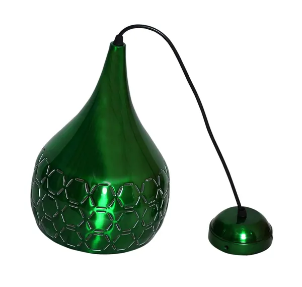 Metal_Cut_Hanging_Light_Ceiling_Pendant_Lamp,_Green_Pack_of_1