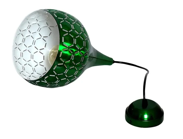 Metal_Cut_Hanging_Light_Ceiling_Pendant_Lamp,_Green_Pack_of_1