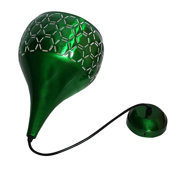 Metal_Cut_Hanging_Light_Ceiling_Pendant_Lamp,_Green_Pack_of_1