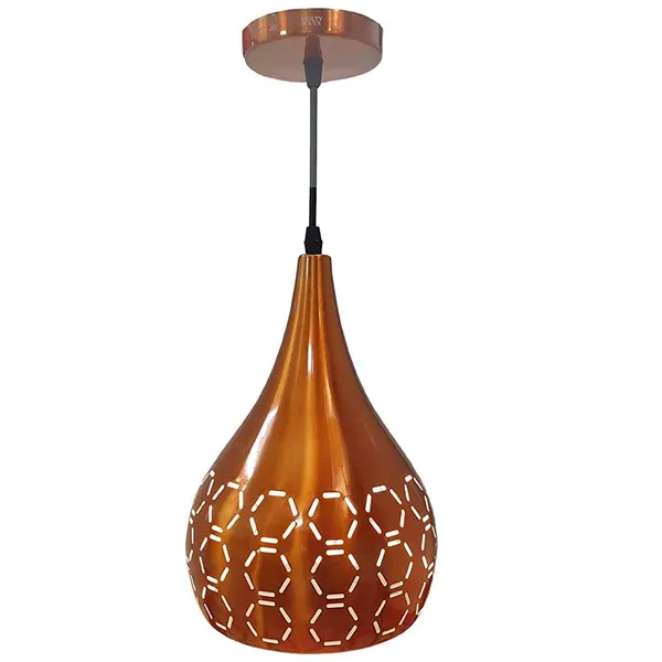 Metal_Cut_Hanging_Light_Ceiling_Pendant_Lamp,_Orange_(Copper_Color)_Pack_of_1
