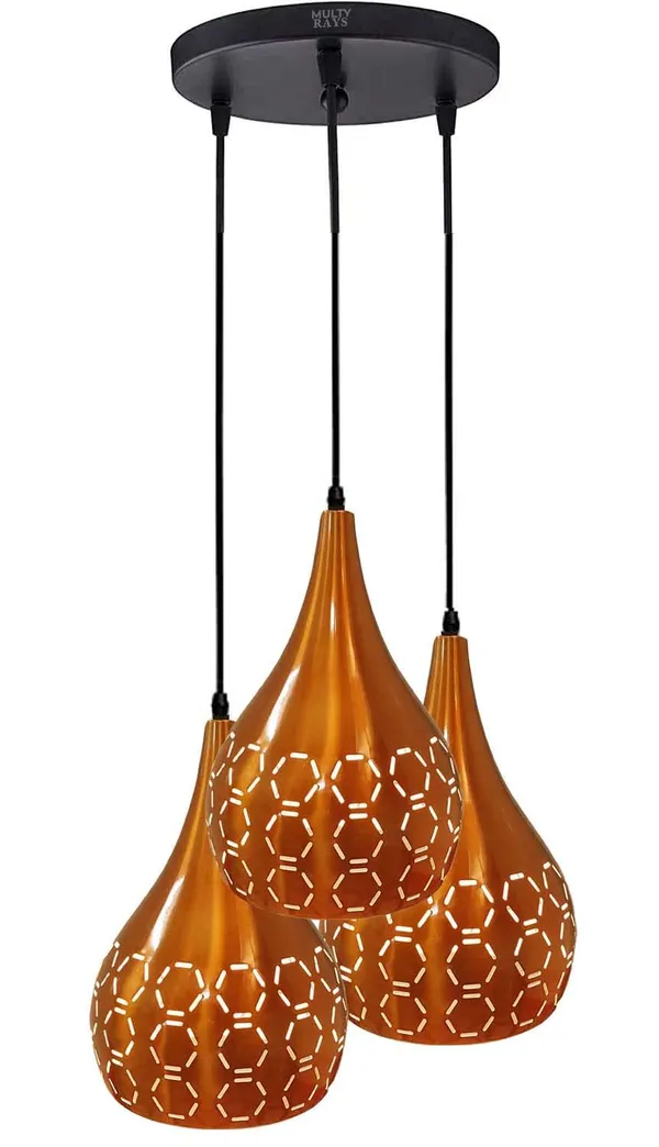 GreyWings_Metal_Cut_3_Light_Cluster_Hanging_Light_Ceiling_Pendant_Lamp,_Orange_(Copper_Color)