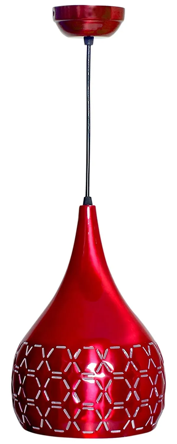 Aluminium_Cut_Hanging_Light_Ceiling_Pendant_Lamp,_Red_Pack_of_1
