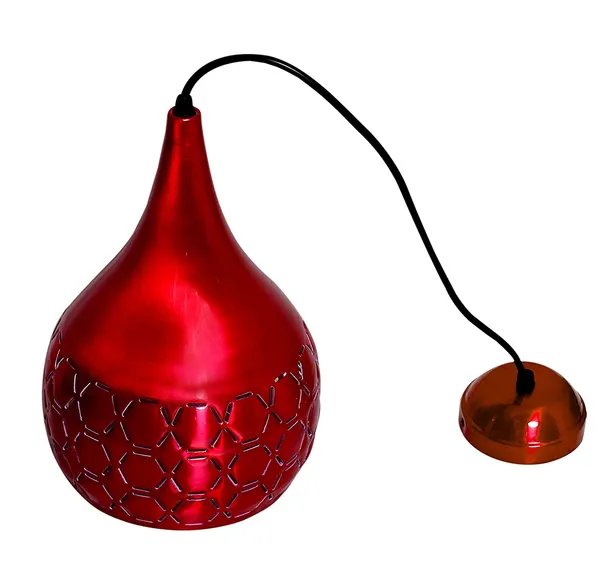 Aluminium_Cut_Hanging_Light_Ceiling_Pendant_Lamp,_Red_Pack_of_1