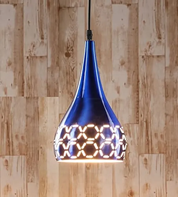 Metal_Cut_3_Light_Cluster_Hanging_Light_Ceiling_Pendant_Lamp,_6"_Small,_Blue