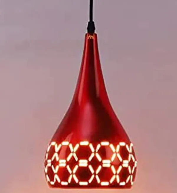 Metal_Cut_3_Light_Linear_Hanging_Light_Ceiling_Pendant_Lamp,_6"_Small,_Red