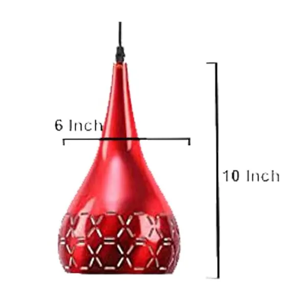 Metal_Cut_3_Light_Linear_Hanging_Light_Ceiling_Pendant_Lamp,_6"_Small,_Red