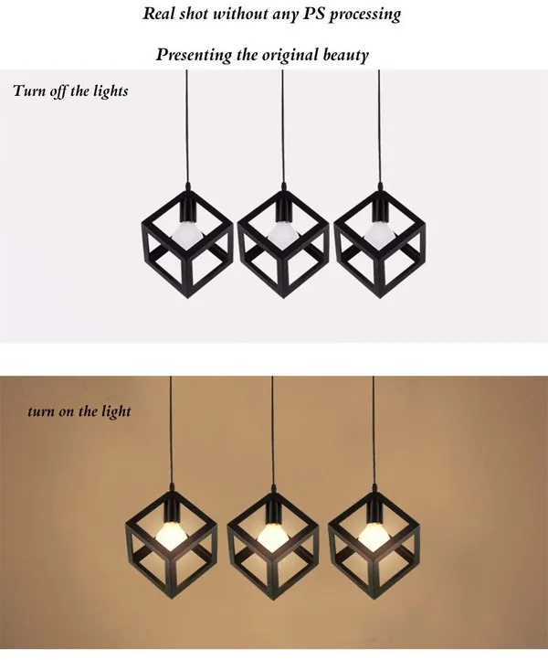 3_Hanging_Lamp_in_Linear_Base_Black,_Cube_Shape,_(Bulb_not_included)