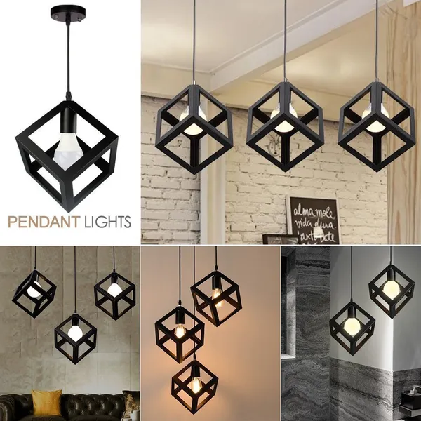 3_Hanging_Lamp_in_Linear_Base_Black,_Cube_Shape,_(Bulb_not_included)