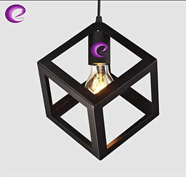 Metal_Cube_Hanging_Ceiling_Pendant_Decorative_Light,_Black_(Bulb_not_Included)