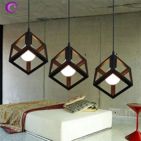 Metal_Cube_Hanging_Ceiling_Pendant_Decorative_Light,_Black_(Bulb_not_Included)