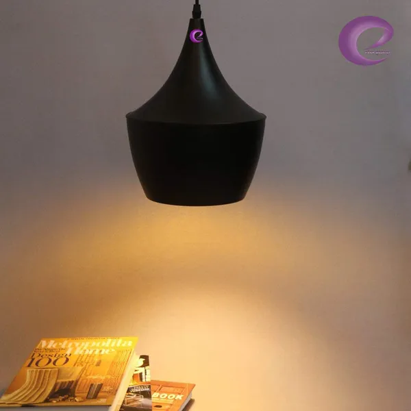 Big_Hanging_Tulip_Pendant_Ceiling_Light,_Black_Texture,_Metal