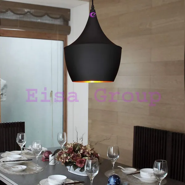 Big_Hanging_Tulip_Pendant_Ceiling_Light,_Black_Texture,_Metal