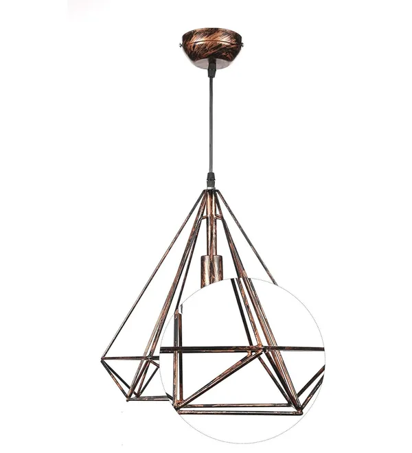Diamond_Hanging_Light,_Metal,_Antique_Bronze