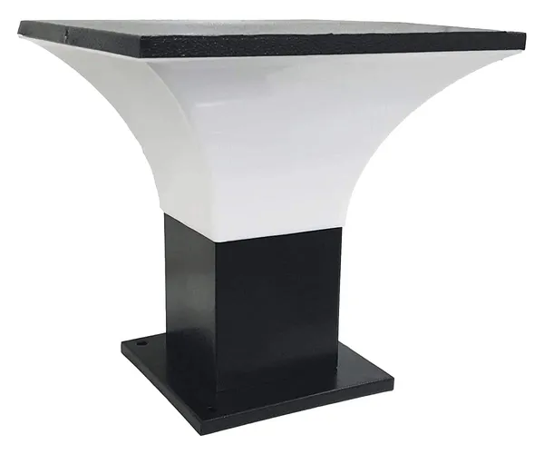 Phantom_Outdoor_Light/Gate_Light/Garden_Lamp/Pillar_Lamp,_Flat_Top,_Black_and_White_(Bulb_not_included)