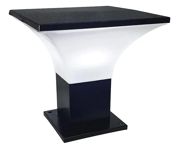Phantom_Outdoor_Light/Gate_Light/Garden_Lamp/Pillar_Lamp,_Flat_Top,_Black_and_White_(Bulb_not_included)