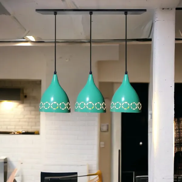 Aluminium_3_Light_Linear_Hanging_Laser_Cutting_6_Inches_Shade_Light,_Green