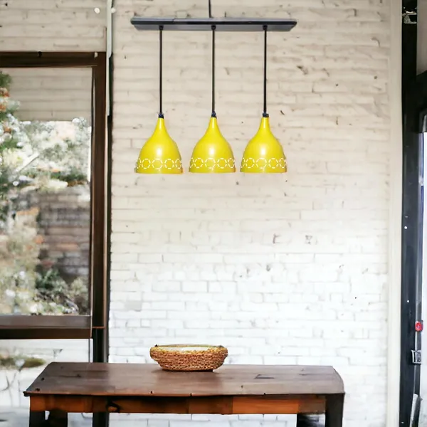 Aluminium_3_Light_Linear_Hanging_Laser_Cutting_6_Inches_Shade_Light,_Yellow