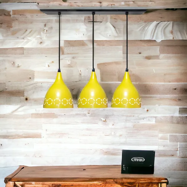 Aluminium_3_Light_Linear_Hanging_Laser_Cutting_6_Inches_Shade_Light,_Yellow
