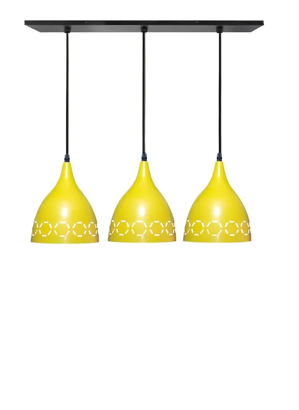 Aluminium_3_Light_Linear_Hanging_Laser_Cutting_6_Inches_Shade_Light,_Yellow