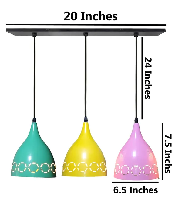 Aluminium_3_Light_Linear_Hanging_Laser_Cutting_6_Inches_Shade_Light,_Yellow