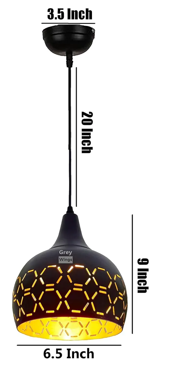 Laser_Cutted_Helmet_Hanging_Light_Ceiling_Pendant_Lamp,_Black,_(Bulb_not_included)