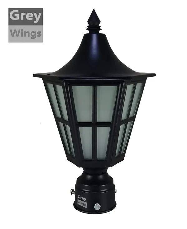 Outdoor_Black_Gate/Pillar/Garden_Light,_Big_(Color:_Black,_Bulb_not_included)
