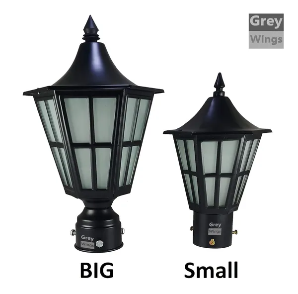 Outdoor_Black_Gate/Pillar/Garden_Light,_Big_(Color:_Black,_Bulb_not_included)