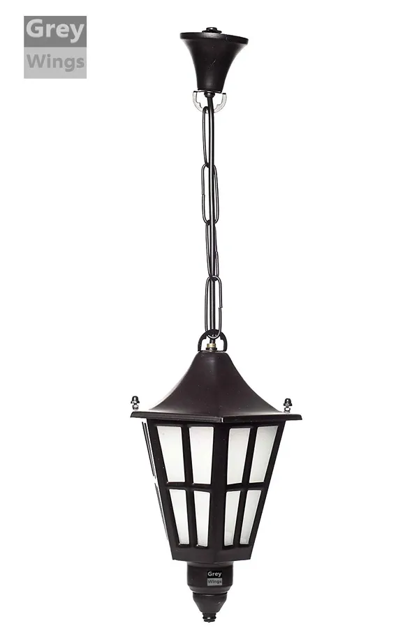 Pendant_Lamp,_Black_with_frosted_Glass,_Bell_Shape,_Bulb_Not_Included