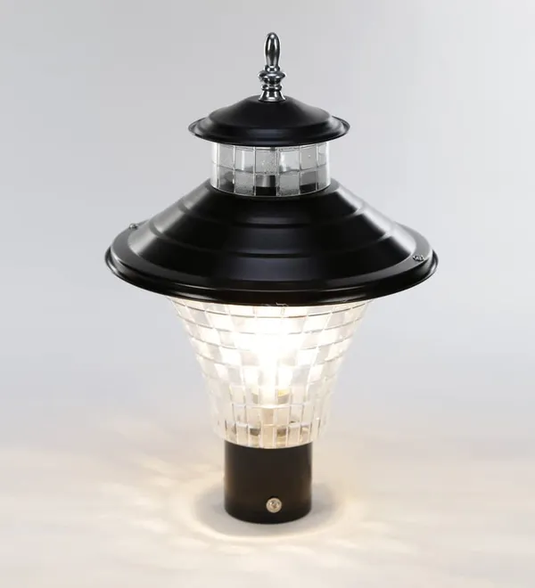 Outdoor_Light_for_Home_Decorative_Exterior/Outdoor_Light/Gate_Light/Garden_Lamp/Pillar_Lamp,_Black,_Bulb_Not_Included