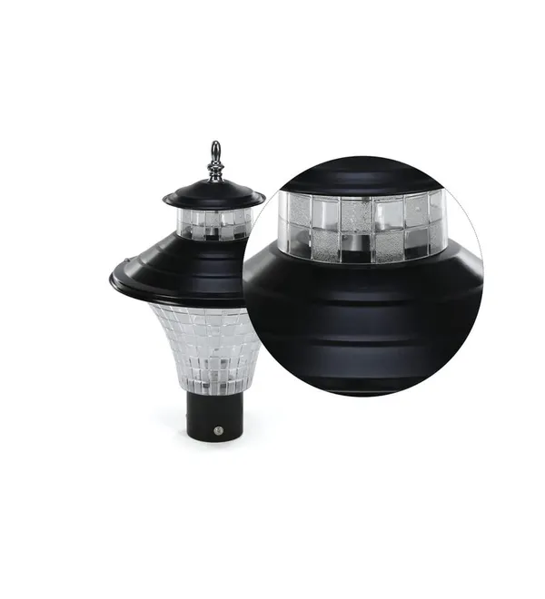 Outdoor_Light_for_Home_Decorative_Exterior/Outdoor_Light/Gate_Light/Garden_Lamp/Pillar_Lamp,_Black,_Bulb_Not_Included