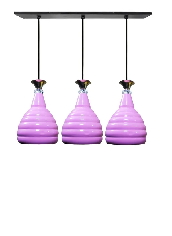 Aluminium_3_Light_Linear_Hanging_Kangura,_Dia_6.5_Inch_Shade_Light,_Pink