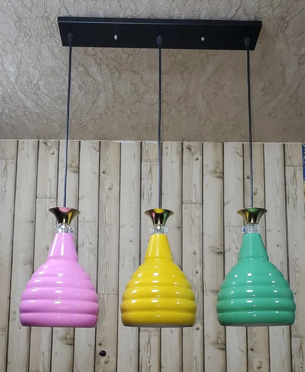 Aluminium_3_Light_Linear_Hanging_Kangura,_Dia_6.5_Inch_Shade_Light_(Pink,Yellow,Green)