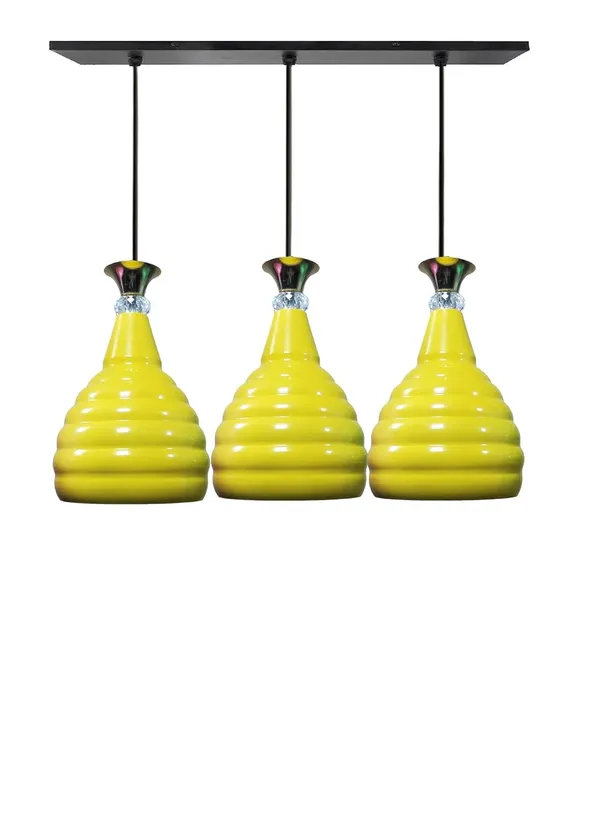 Aluminium_3_Light_Linear_Hanging_Kangura,_Dia_6.5_Inch_Shade_Light,_Yellow