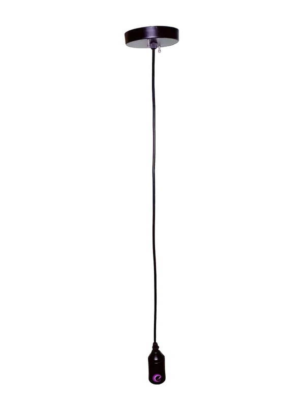 Eisa_Metal_E26/E27_Holder_Hanging_Pendent_Lighting_(Black,_Pack_of_1)