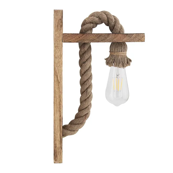 Rope_Wall_Lamp_with_Wooden_Base,_Urban_Retro_Style,_Wood,_Bulb_Not_Included