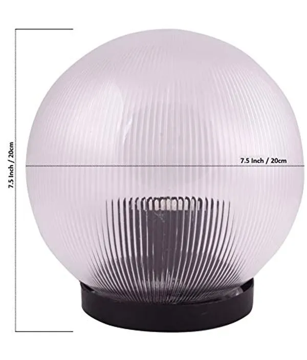 Outdoor_Gate/Pillar/Garden_Lamp,_Transparent,_8_Inch,_Pack_of_1