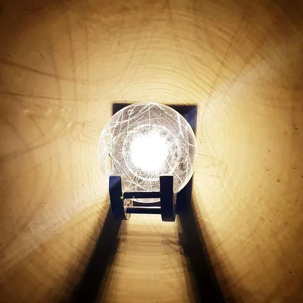 Wooden_Fixture_Glass_Dome_Wall_Lamp_Light_(Brown_and_Transparent_Lining,_Bulb_not_included)