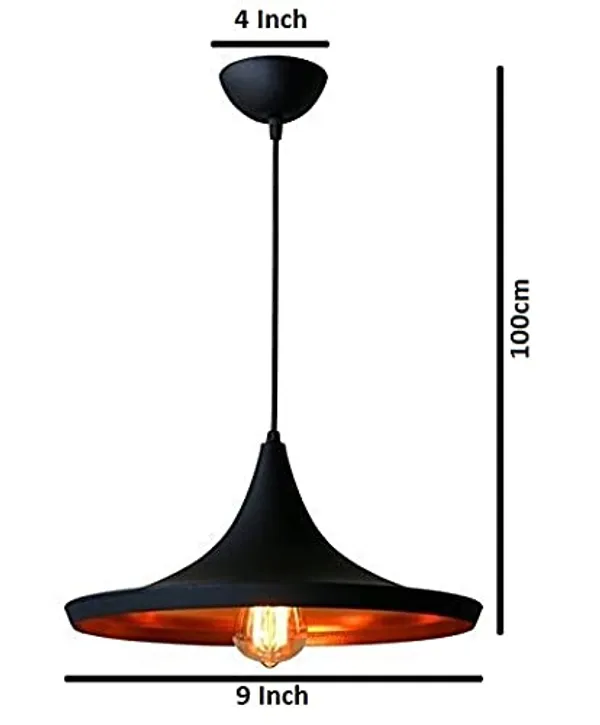 Vintage_Industrial_Retro_Country_Style_Pendant_Disc_Ceiling_Hanging_Light_Lamp,_Black_Texture_(Bulb_not_included)