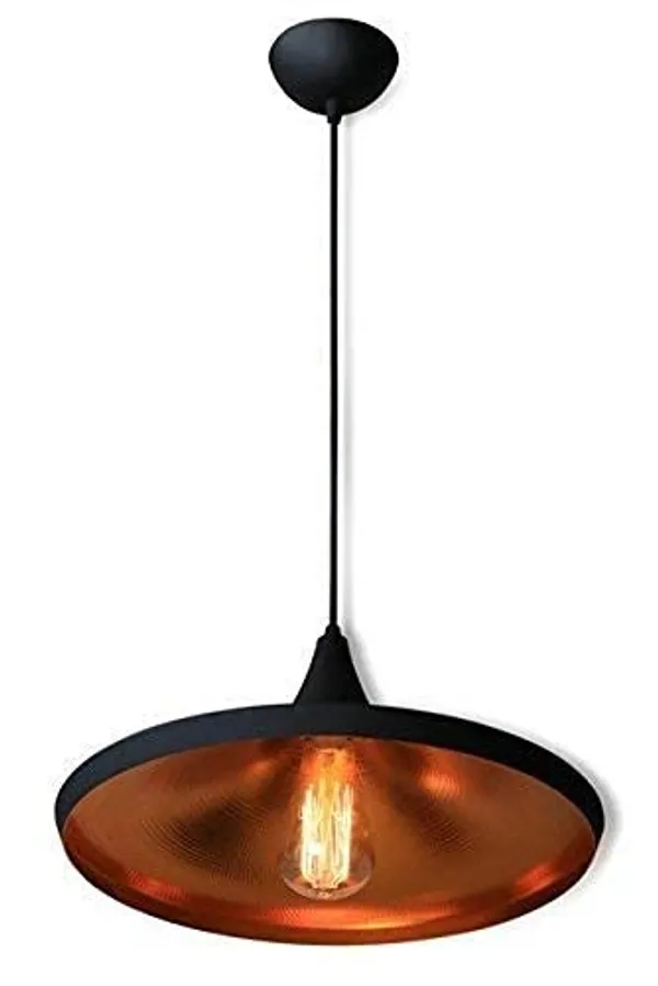 Vintage_Industrial_Retro_Country_Style_Pendant_Disc_Ceiling_Hanging_Light_Lamp,_Black_Texture_(Bulb_not_included)
