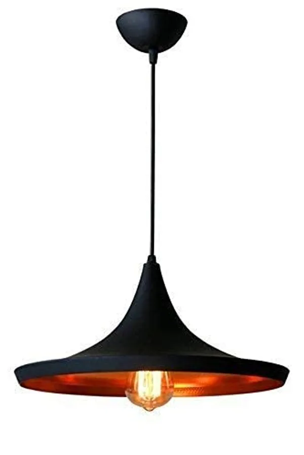 Vintage_Industrial_Retro_Country_Style_Pendant_Disc_Ceiling_Hanging_Light_Lamp,_Black_Texture_(Bulb_not_included)