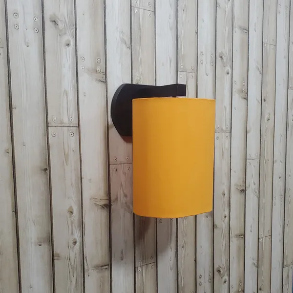 Wooden_Surface_Mounted_Classic_Fabric_Oval_Shape_Wall_Lamps_Yellow