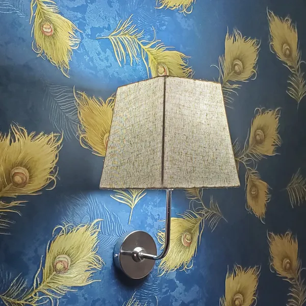Fabric_Square_Shade_Wall_Light_with_Chrome_Fitting_Jute_(Bulb_not_included)