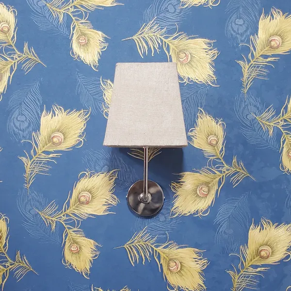 Fabric_Square_Shade_Wall_Light_with_Chrome_Fitting_Jute_(Bulb_not_included)